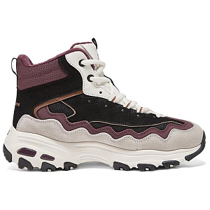 Skechers DLITES High Top Casual Shoes Women's Black Purple 1 2978892