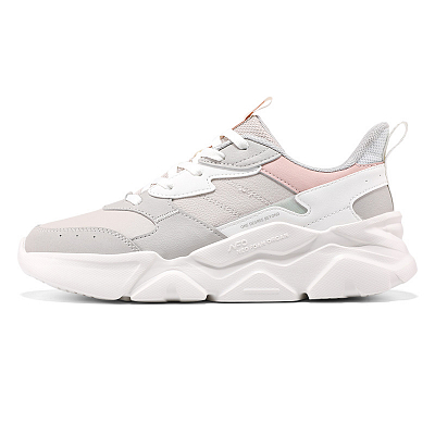 361° Cushioned Waterproof And Breathable Low-Top Casual Shoes Women's Gray Pink