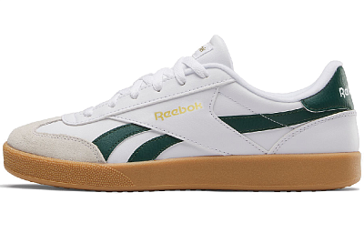Reebok Smash Edge S Anti Slip Wear Resistant Low Top Skateboard Shoes Unisex White Green