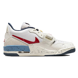 Jordan Legacy 312 Cushioning Anti-Slip Wear-Resistant Breathability Low-Top Vintage Basketball Shoes Unisex White Blue 1 2979700