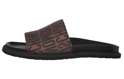 MOSCHINO Monogram-jacquard Slides