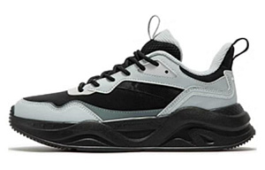 361° Cushioning Wear-Resistant Low-Top Casual Shoes Women's Black Gray Color