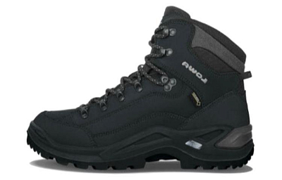Lowa Renegade GTX Mid Deep Cushioning, Wear Resistant High Top Outdoor Shoes Women's Black