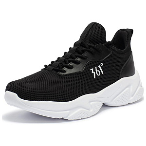 361° Durable Breathable Low-Top Casual Shoes Men's Black White 1 2980132