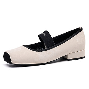 EBLAN Mary Jane Shoes Women's Beige 1 2980492