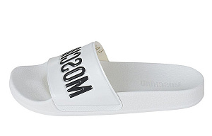 MOSCHINO Slide Slippers Women's White Black