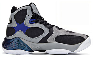 361° Cushioned Slip-Resistant High-Top Basketball Shoes Men's Gray Blue 1 2980509