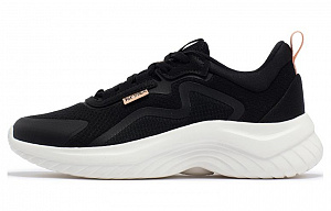 361° Abrasion Resistant Breathable Low Top Running Shoes Women's Black White