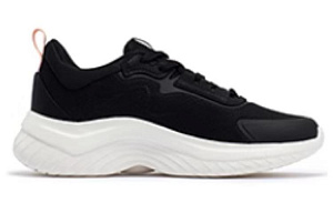 361° Abrasion Resistant Breathable Low Top Running Shoes Women's Black White 1 2980514