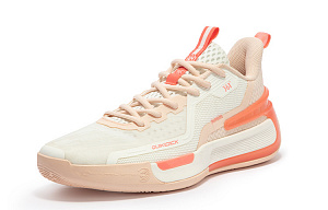 361° GOEY Cushioning Anti-Slip Wear-Resistant Breathability Low-Top Basketball Shoes Men's White Pink 1 2980657