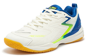 361° Winning Cushioning Anti-Slip Wear-Resistant Breathability Low-Top Training Shoes Unisex Feather White/Numbers Blue 1 2980715