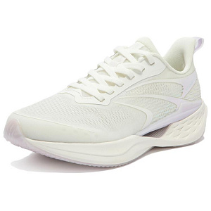 361° Cushioning Slip Resistant Low Top Running Shoes Women's White Purple 1 2981115