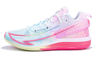 Anta Fengmang 1 Cushioning, Wear Resistant Low Top Basketball Shoes Men Blue Pink 1 2981135