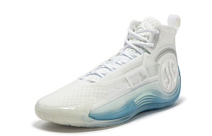 RENZHE x 361° AG4 SOAR Ren Zhe Cushioning Breathable Mid-Top Basketball Shoes Men's White Blue 1 2981152