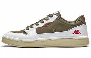 Kappa Non slip Lightweight Low Top Skateboard Shoes Unisex White Green