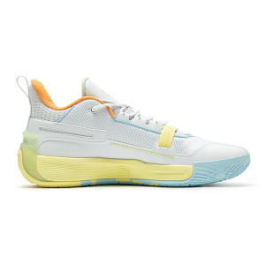 361° Cushioned Slip-Resistant Low-Top Basketball Shoes Men's White Yellow 1 2981253