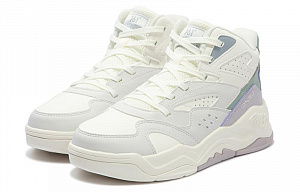 361° Cushioning Wear-Resistant High-Top Casual Shoes Women's White Gray 1 2981273