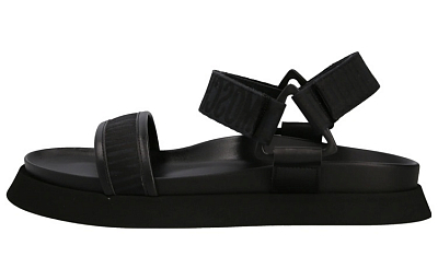 MOSCHINO Monogram-jacquard Touch-strap Sandals