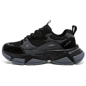 Jeep Cushioning Wear-Resistant Chunky Sneakers Men Black