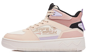 361° Thermal Slip Resistant And Abrasion Resistant High Top Skateboard Shoes Women's Fresh Pink