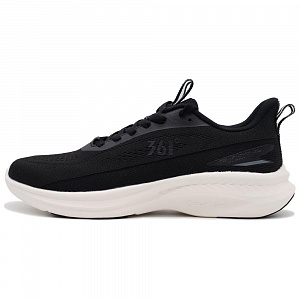 361° Abrasion Resistant Breathable Low Top Running Shoes Men's Black White