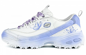Skechers DLITES Suixin La Mer Wear-Resistant Low-Top Chunky Sneakers Women's Blue White