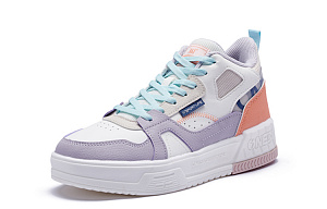 361° Wrapping, Wear Resistant And Non Slip Mid Top Skateboard Shoes Women's Light Paste Purple 1 2982565