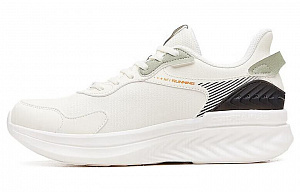 361° Cushioning Water-Resistant Lightweight Rebound Low-Top Running Shoes Men's White Cyan