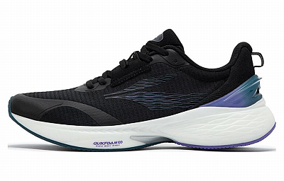 361° Cushioned Slip-Resistant Low-Top Running Shoes Men's Black Purple