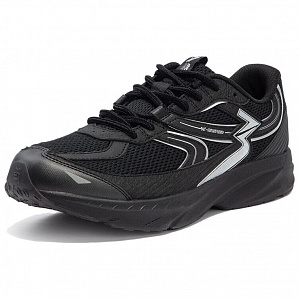 361° Wear-Resistant Low-Top Running Shoes Men's Black Silver 1 2983493