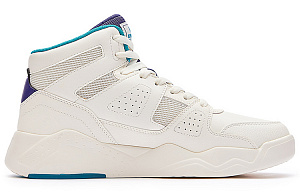 361° Xingran Abrasion Resistant Breathable High Top Skateboard Shoes White Cyan 1 2983559