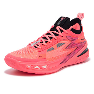361° BIG3 5.0 Pro Basketball Shoes Men's Low top Fluorescent Begonia Pink/Obsidian Black 1 2983582