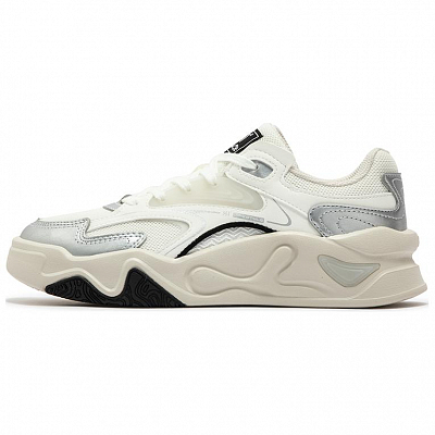 361° Anti-Slip And Wear-Resistant Breathable Low-Top Skateboard Shoes Women's White