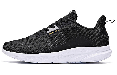 361° Abrasion Resistant Slip Resistant Low Top Running Shoes Men's Black Gray
