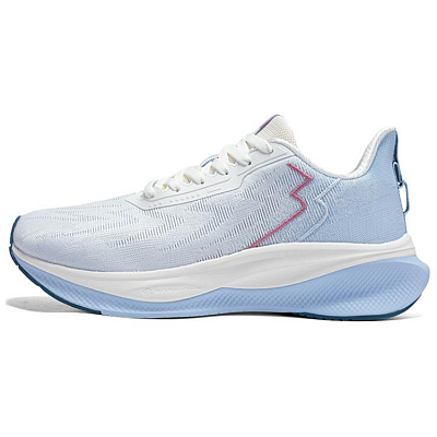 361° Abrasion-Resistant Cushioning Low-Top Casual Running Shoes Women's White Blue