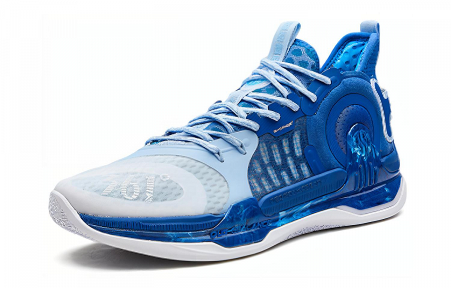 361° AG 1 Basketball Shoes Men Mid-Top Blue/White