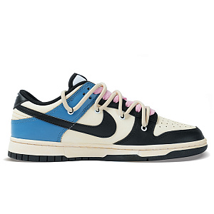Nike Dunk Low Top Skateboard Shoes Unisex Black White Blue 2 2984883