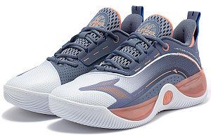 361° AG LVL UP 1 Basketball Shoes Men's Low top 361 Degrees White/Matte Blue 2 2984976