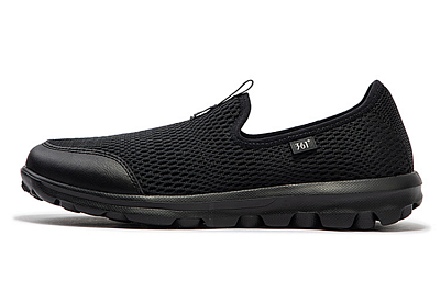 361° Slip Resistant And Breathable Low Top Running Shoes Women's Obsidian Black