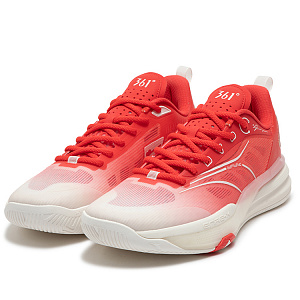 361° DVD 1.5 China Love Cushioning Anti-Slip Wear-Resistant Breathability Low-Top Basketball Shoes Men's White Red 2 2985039