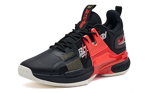 361° Restraint 2 Wear-Resistant Slip-Resistant Low-Top Performance Basketball Shoes Men's Black Red 2 2985044