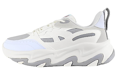 361° Cushioning, Slip Resistant, And Abrasion Resistant Low Top Sports Casual Shoes Women's Feather White