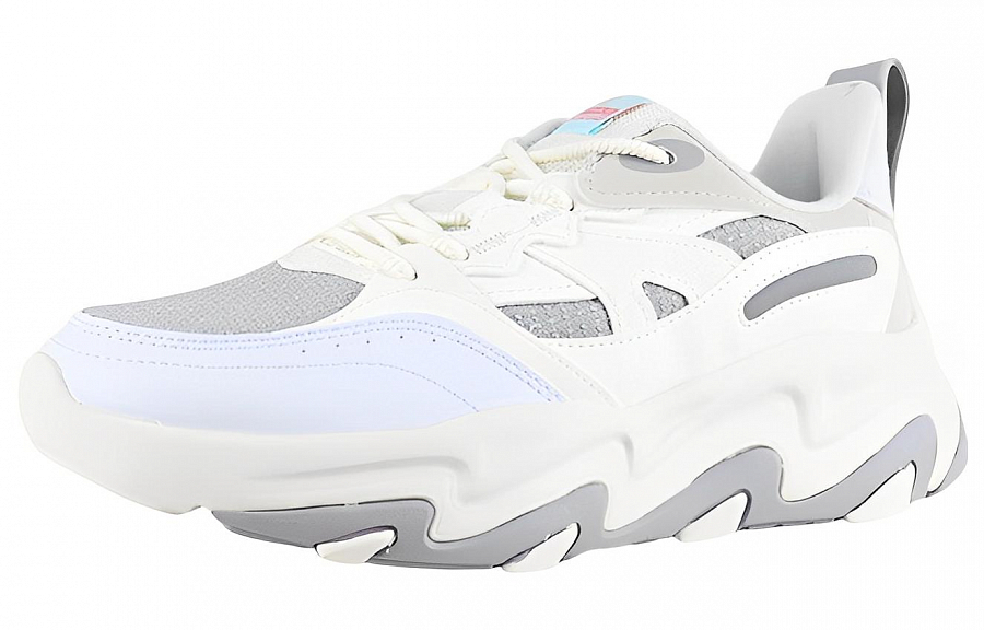 361° Cushioning, Slip Resistant, And Abrasion Resistant Low Top Sports Casual Shoes Women's Feather White