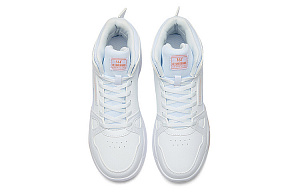 361° Slip-Resistant Cushioning High-Top Skateboard Shoes Women's White Blue 1 2985159