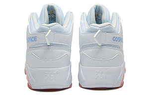 361° Slip-Resistant Cushioning High-Top Skateboard Shoes Women's White Blue 2 2985160