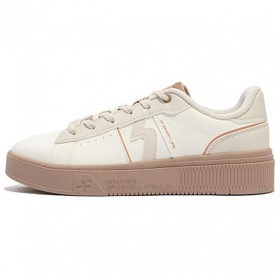 361° Wear-resistant And Lightweight Low-Top Skateboard Shoes Women's White Umber