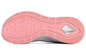 361° Q Rebound Technology Cushioning Low Top Running Shoes Women's Gray Pink 3 2985843