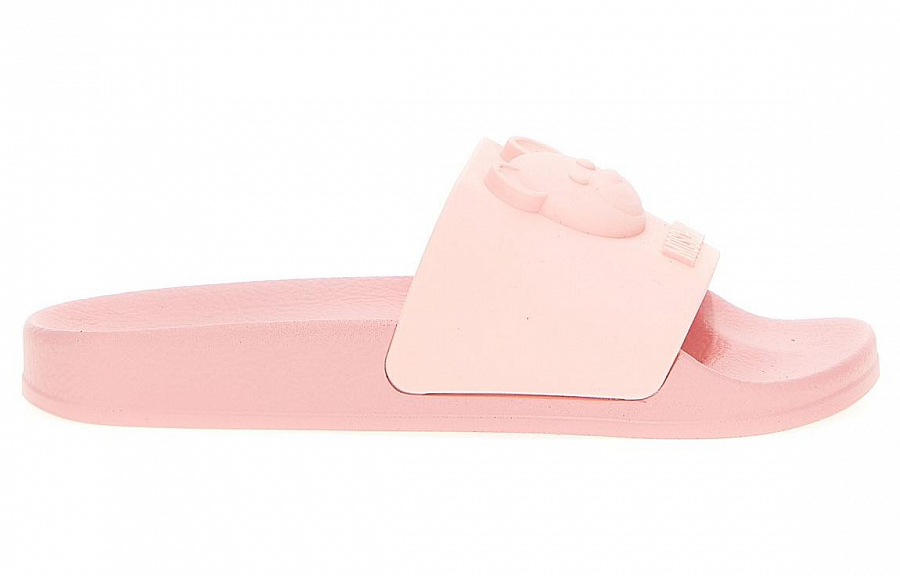 MOSCHINO Teddy Slide Slippers Women's Pink купить в интернет-магазине Yoocart с быстрой доставкой по России.