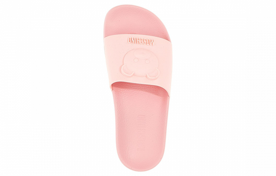 MOSCHINO Teddy Slide Slippers Women's Pink купить в интернет-магазине Yoocart с быстрой доставкой по России.