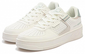 361° Durable Breathable Low-Top Skateboard Shoes Women's White Green 2 2985903